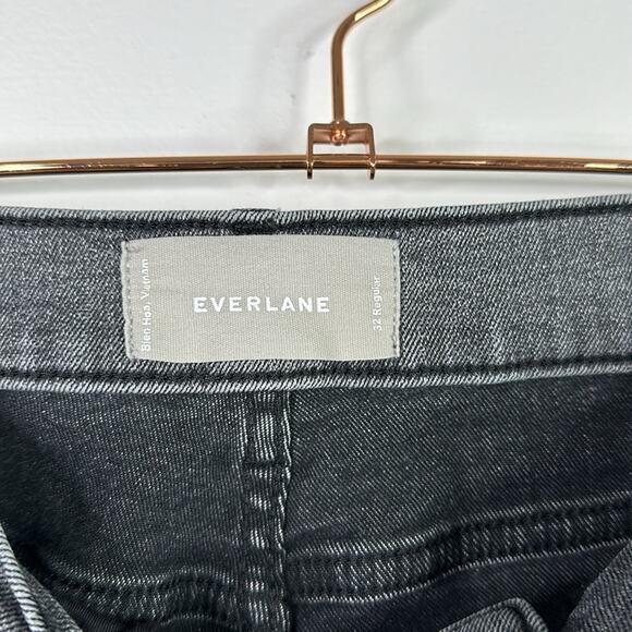 EVERLANE Gray Mid Rise Vintage Wash‎ Skinny Ankle Denim Jeans Size 32 Regular - Picture 9 of 11